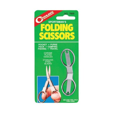 COGHLANS Silver Folding Scissors 5-3/16 in. H X 2-7/16 in. W X 0.375 in. L 1 pk 7600